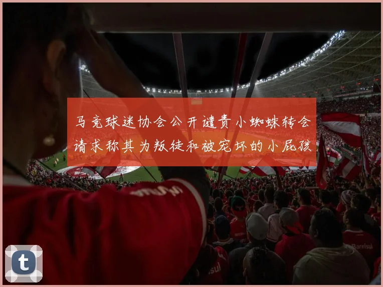 马竞球迷协会公开谴责小蜘蛛转会请求称其为叛徒和被宠坏的小屁孩